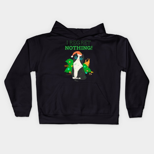 I Regret Nothing Kids Hoodie by soondoock